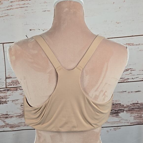Soma Enbliss Front Close Racerback Bra Beige Size 38DD - Picture 3 of 4